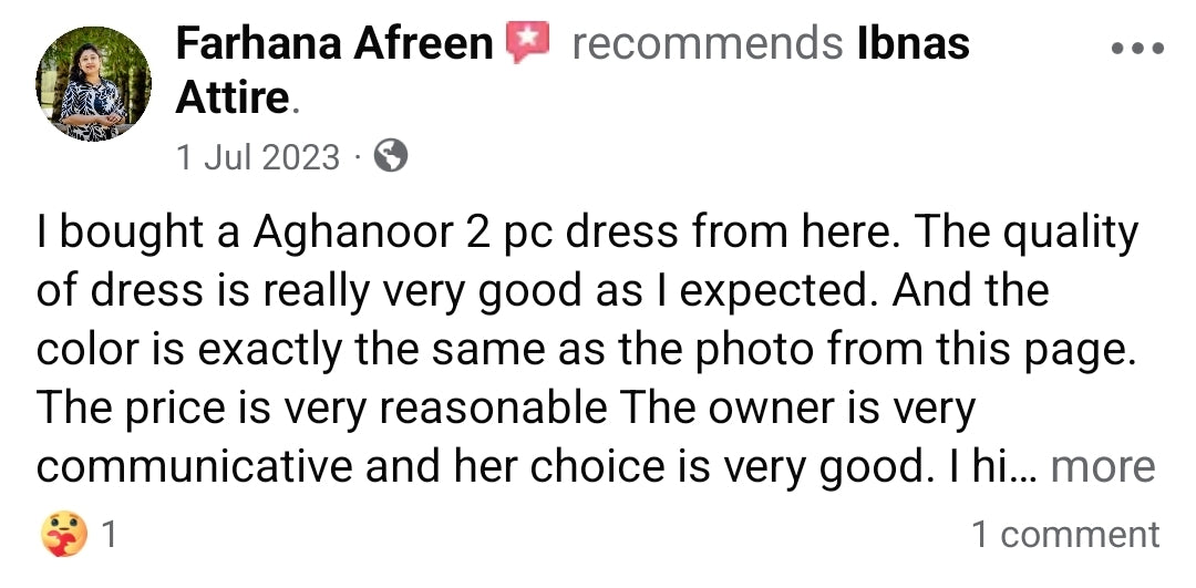 Customer review
