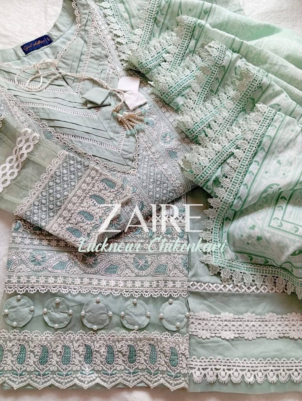 Luxury Chikenkari Lawn Three piece