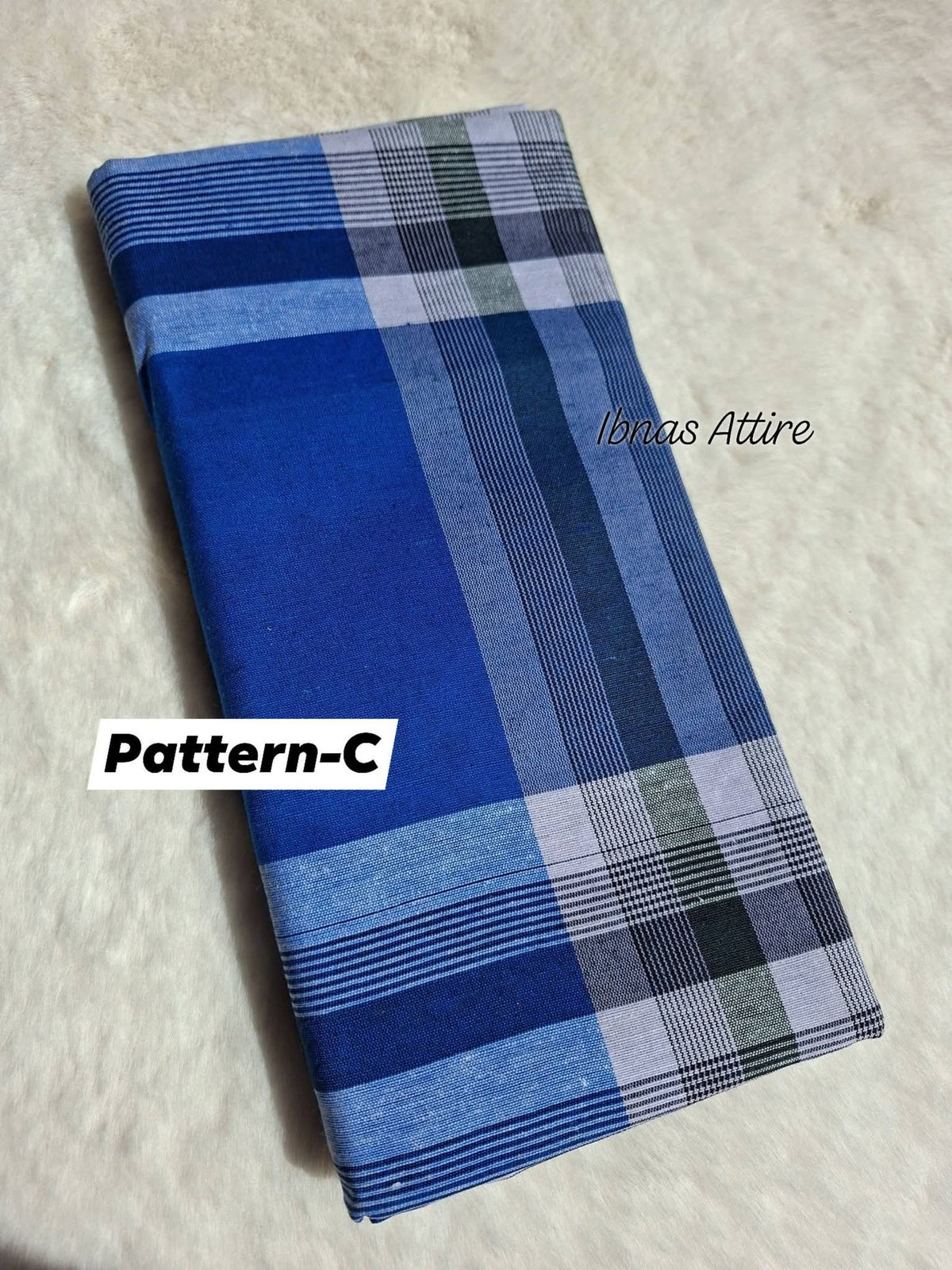 Men Stitched Cotton Lungi (2.10 Meter)