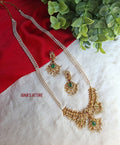 Matte long necklace set