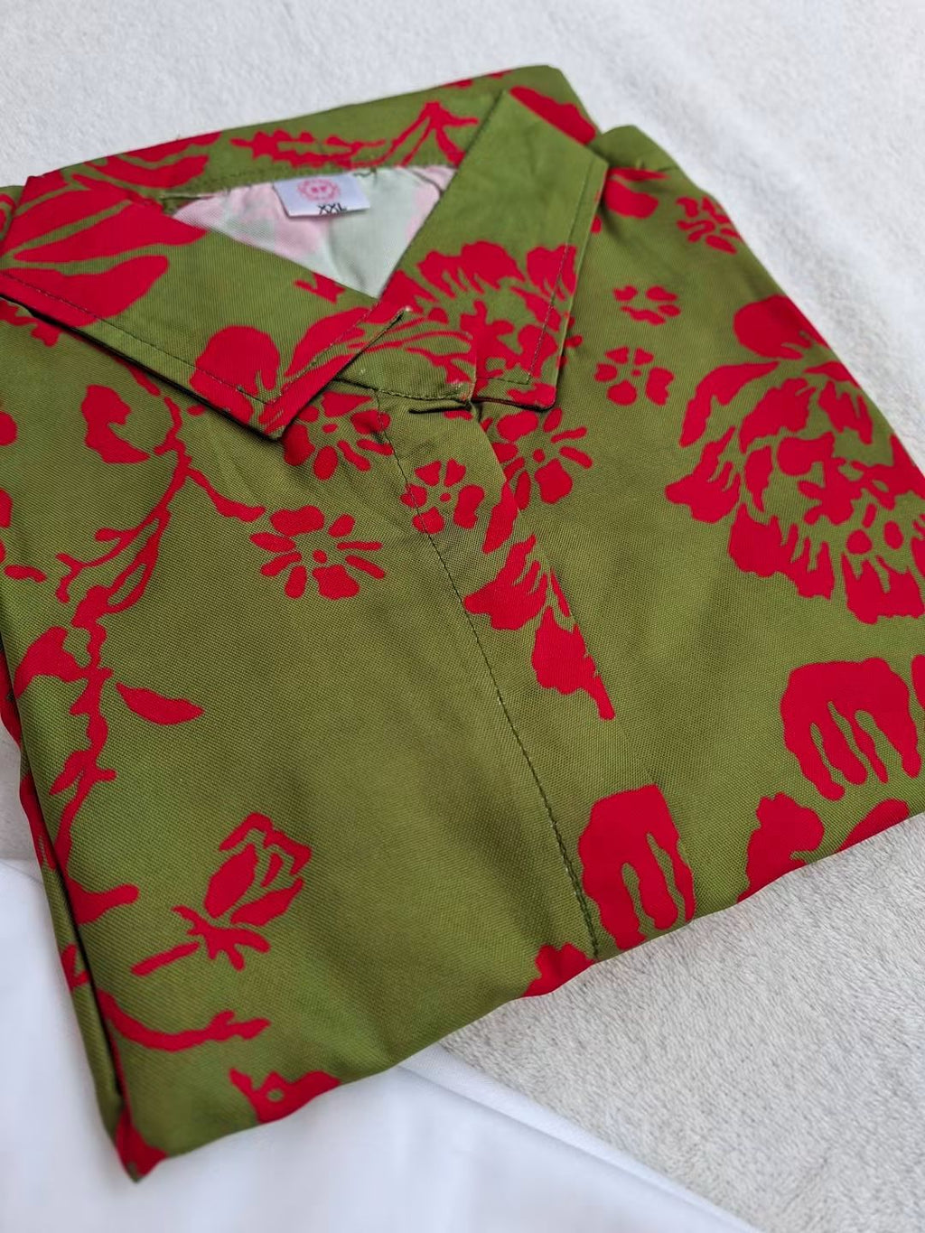 Stylish Rayon Floral Print Long Kurti with White Pants Co-Ord Set (Size- 44)