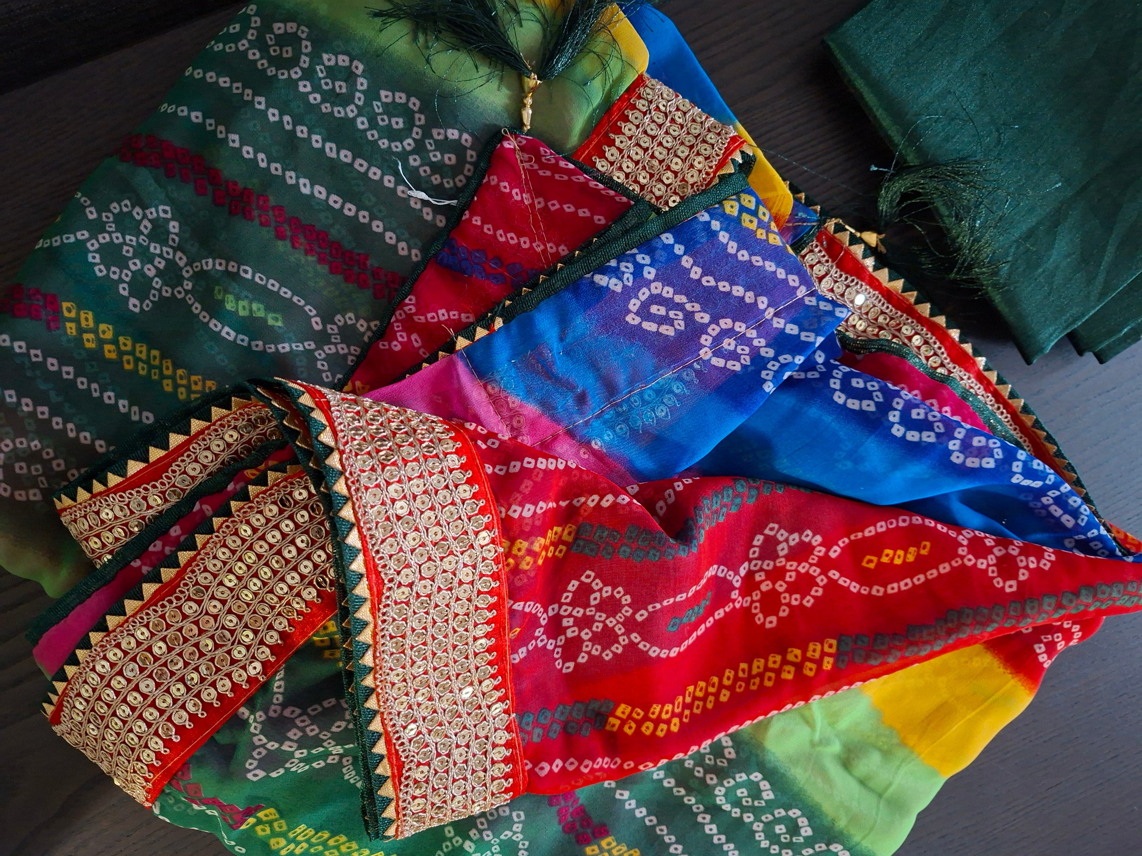 Chiffon-Georgette-Leheriya-Saree