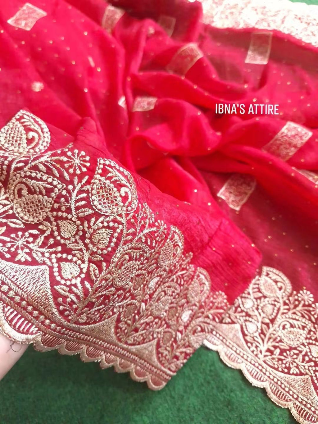 Designer Magenda Saree with Readymade Blouse | Soft Crunchy Fabric with Heavy Cutwork & Swarovski Work (Blouse Size- 40 )(Free Size Alteration Available From 38 to 42 Chest Size)
