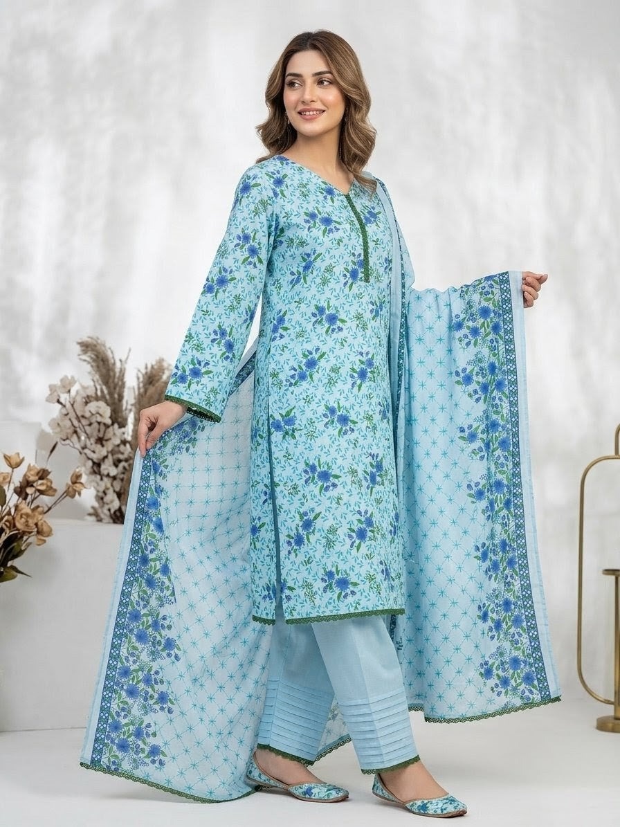 Three piece suit -Lawn