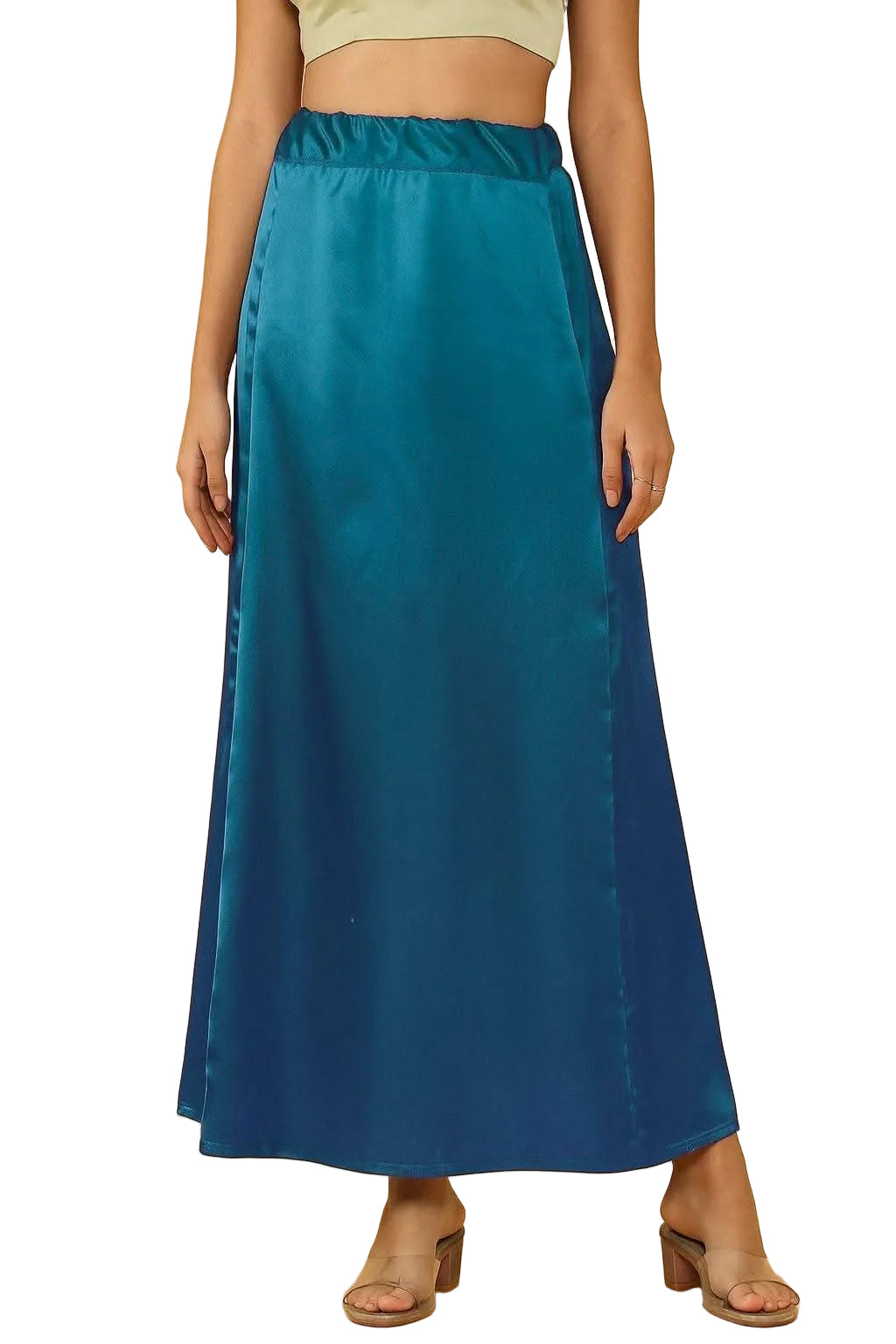 Ultra satin shapewear / peticoat Teal-Blue color