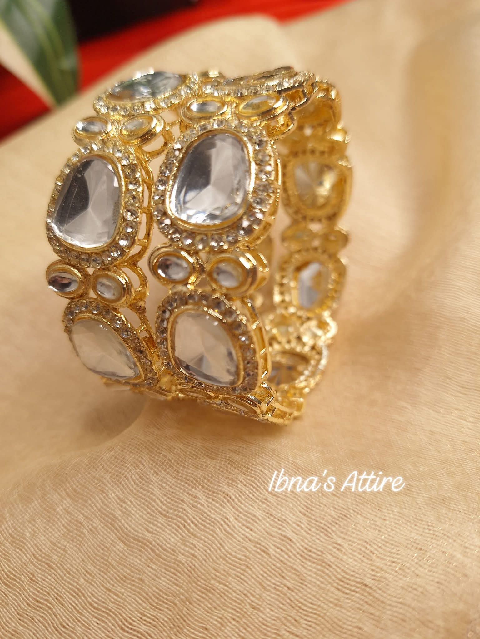 Kundan Bangle Set