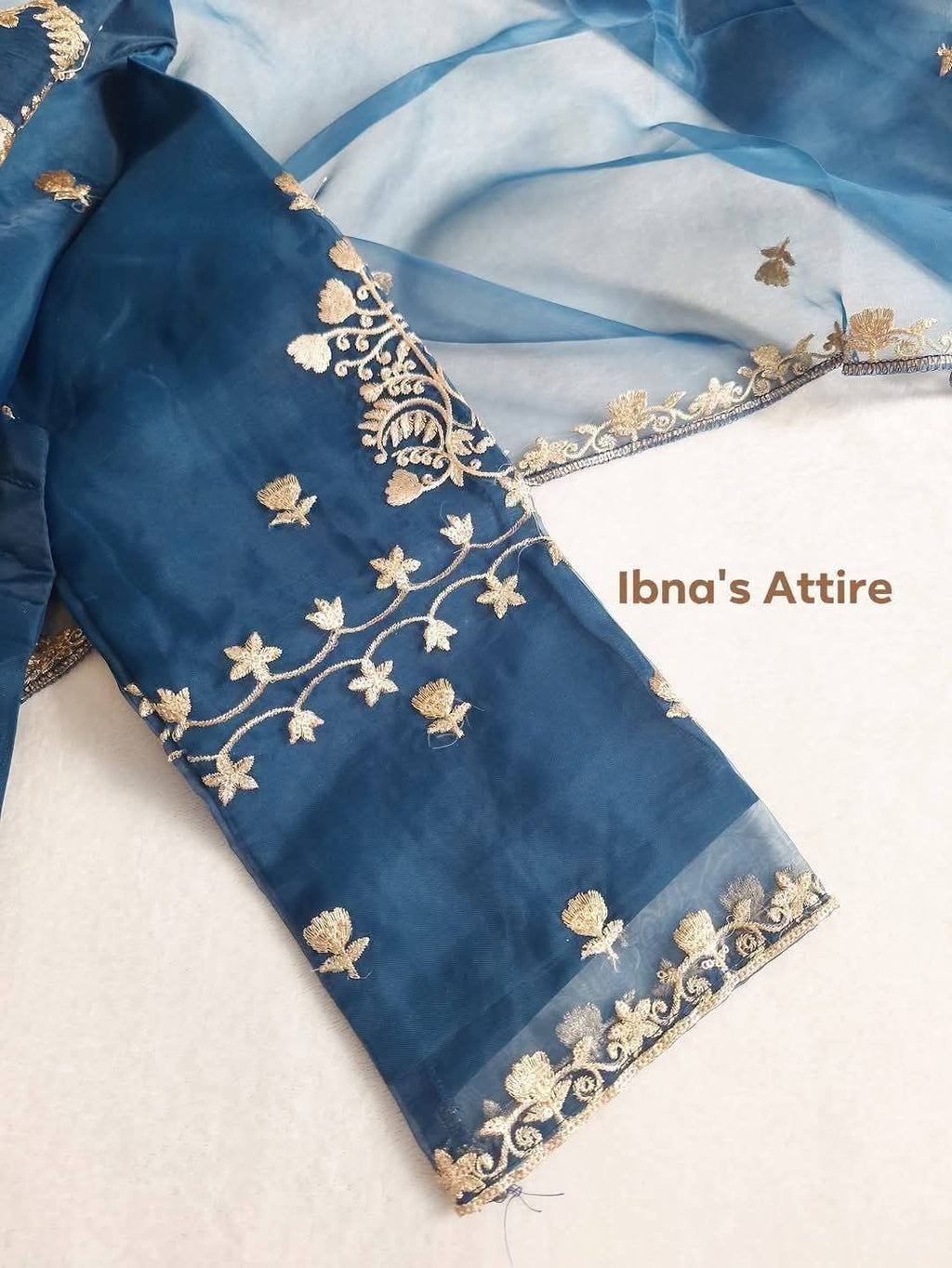 Organza Party Three piece suit - blue