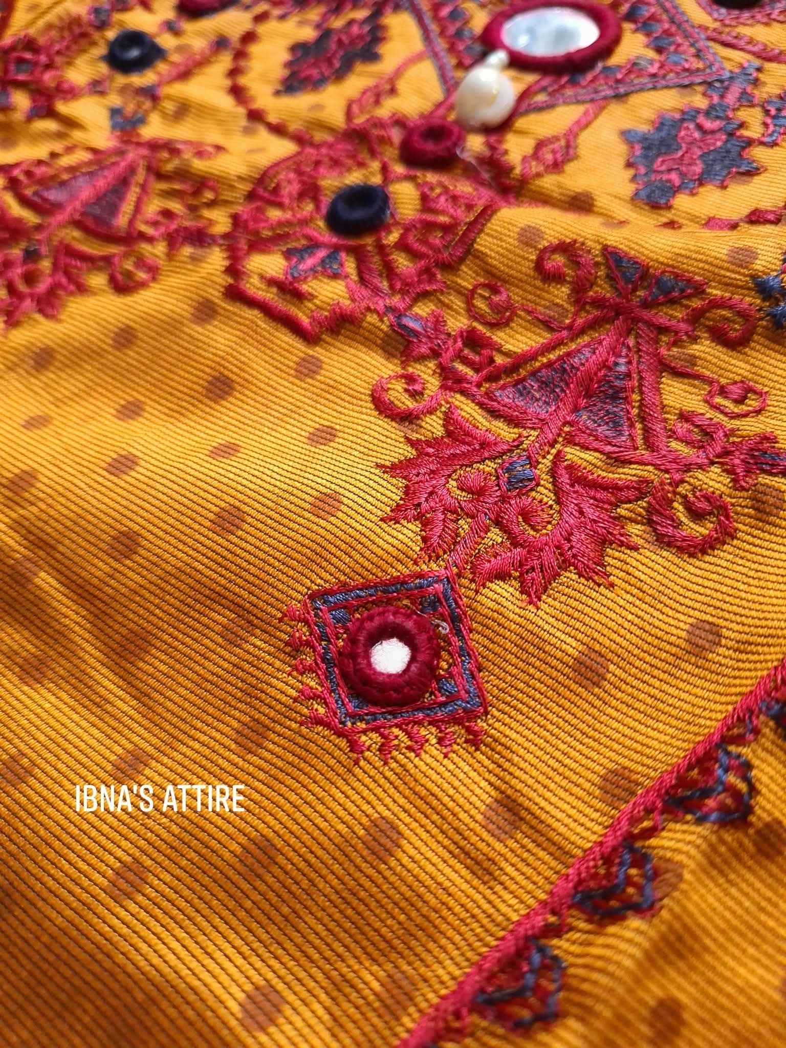 Pakistani silk khaddi three piece