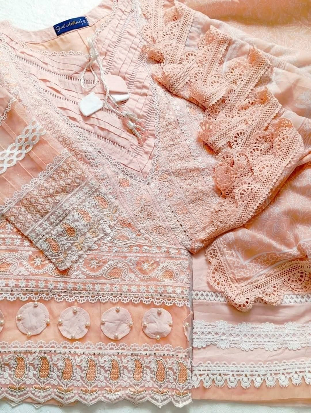 Luxury Chikenkari Lawn 3 Piece set