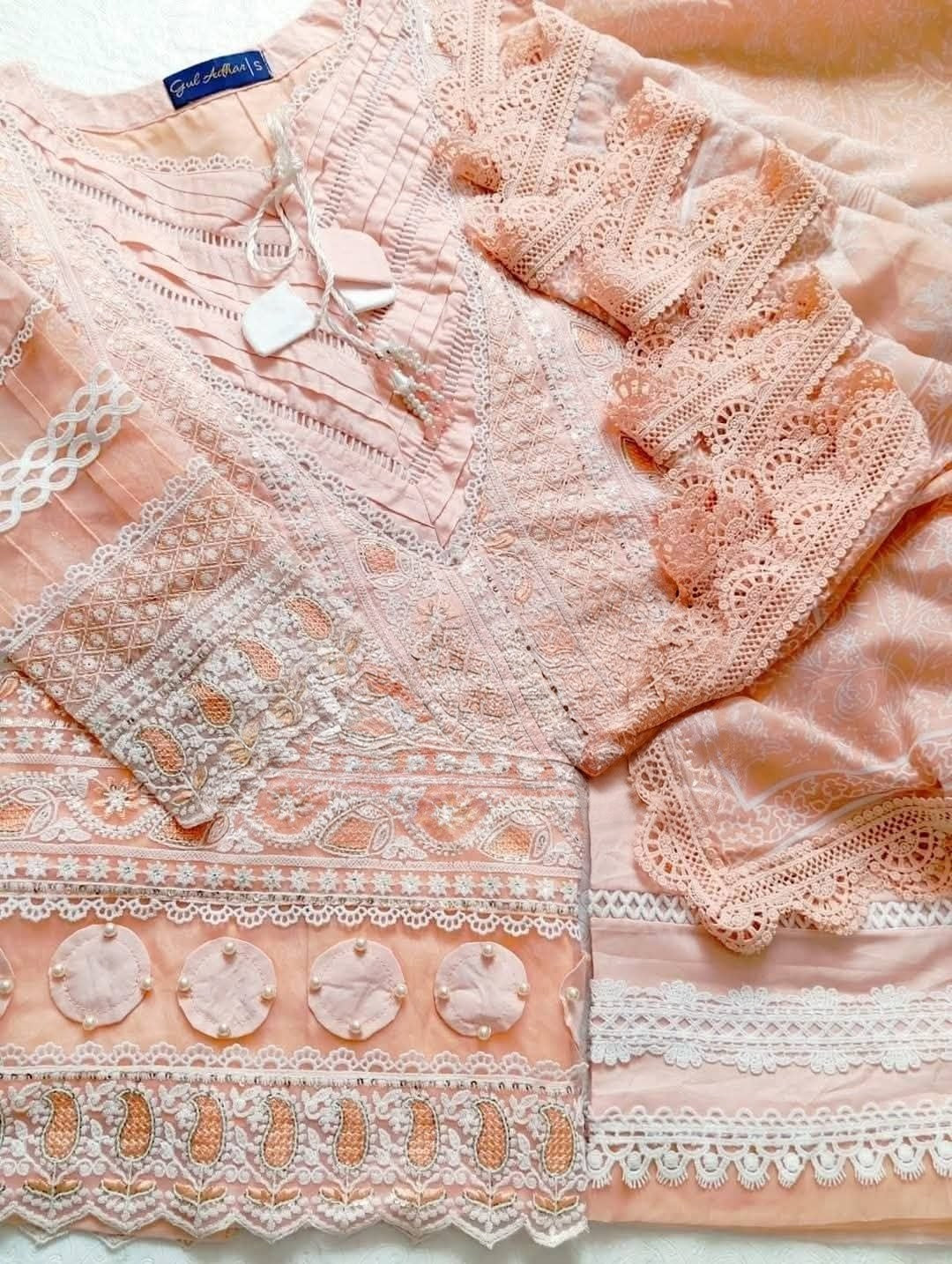 Luxury Chikenkari Lawn 3 Piece set