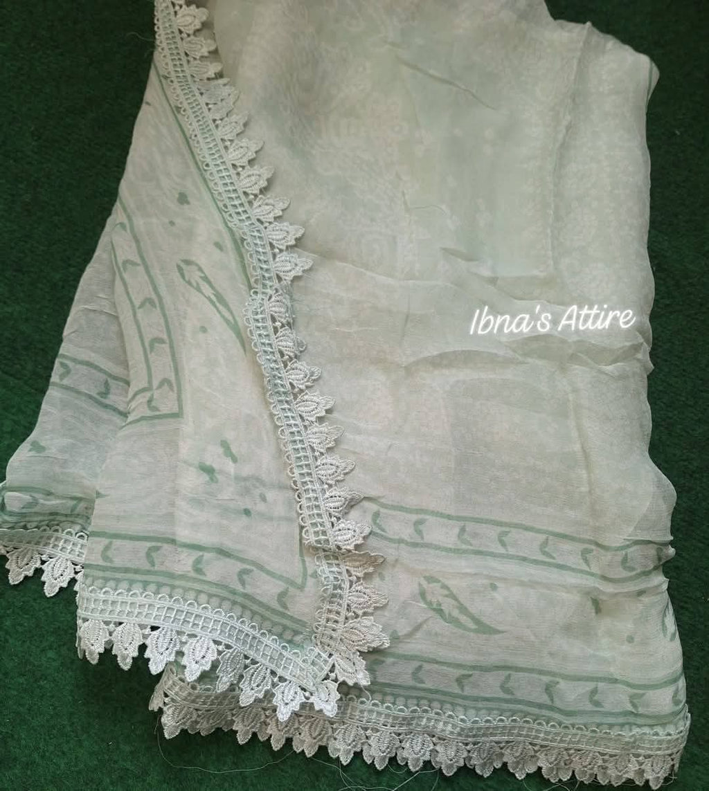 Luxury Chikenkari Lawn Three piece