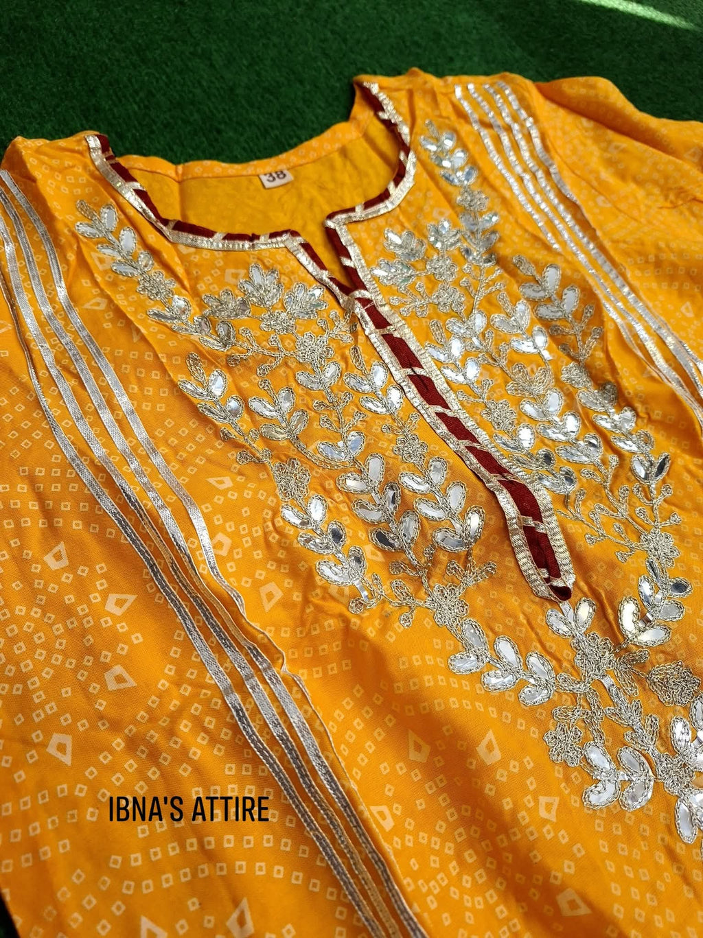 4-Piece Yellow Sharara Suit Set with Zari Embroidery Kurti, Cotton Flared Sharara, Heavy Dupatta & Matching Potli Bag