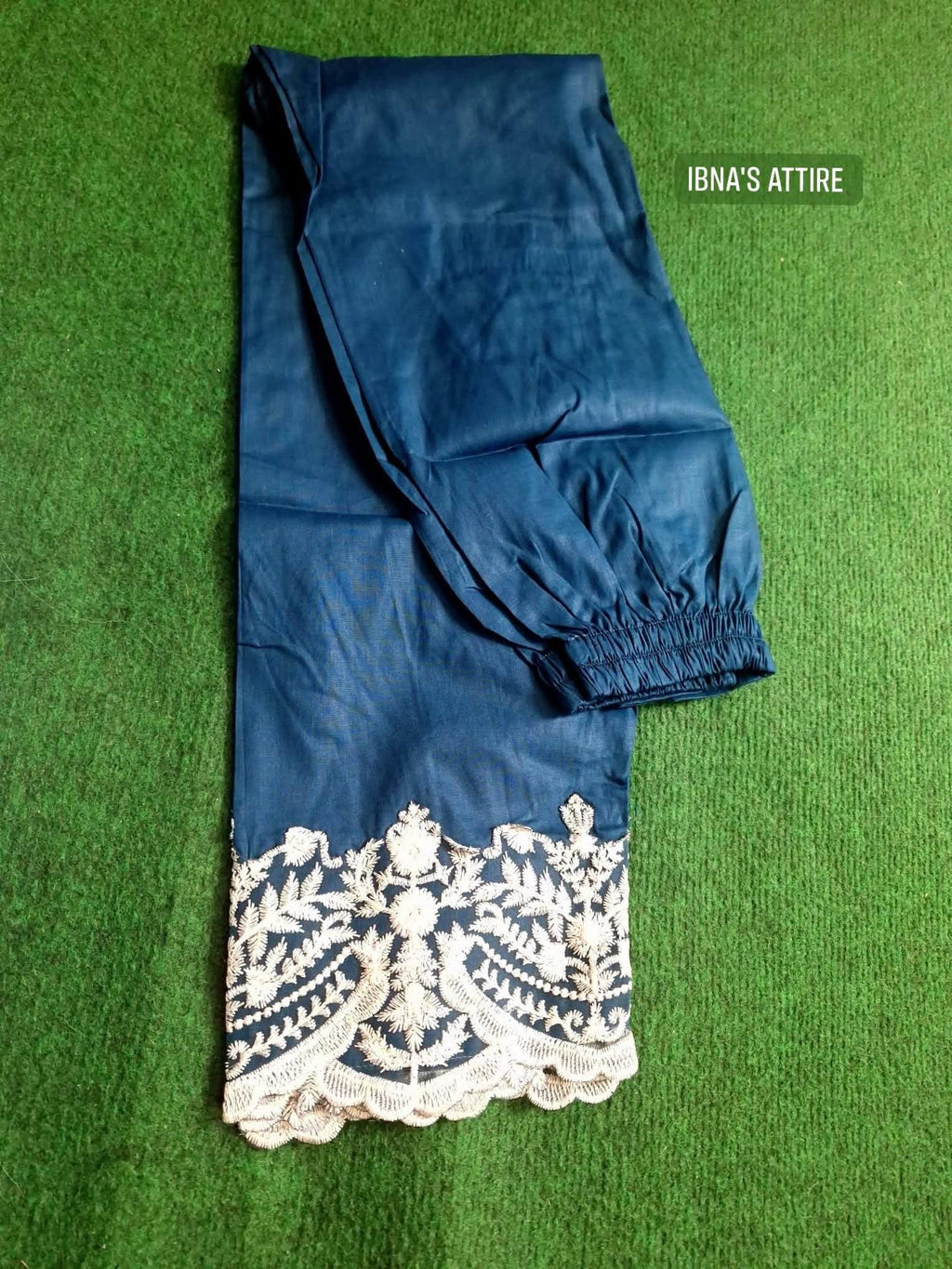 Premium Teal Blue Pakistani Pure Cotton Three-Piece Suit