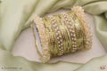 Polki bangles set-off white