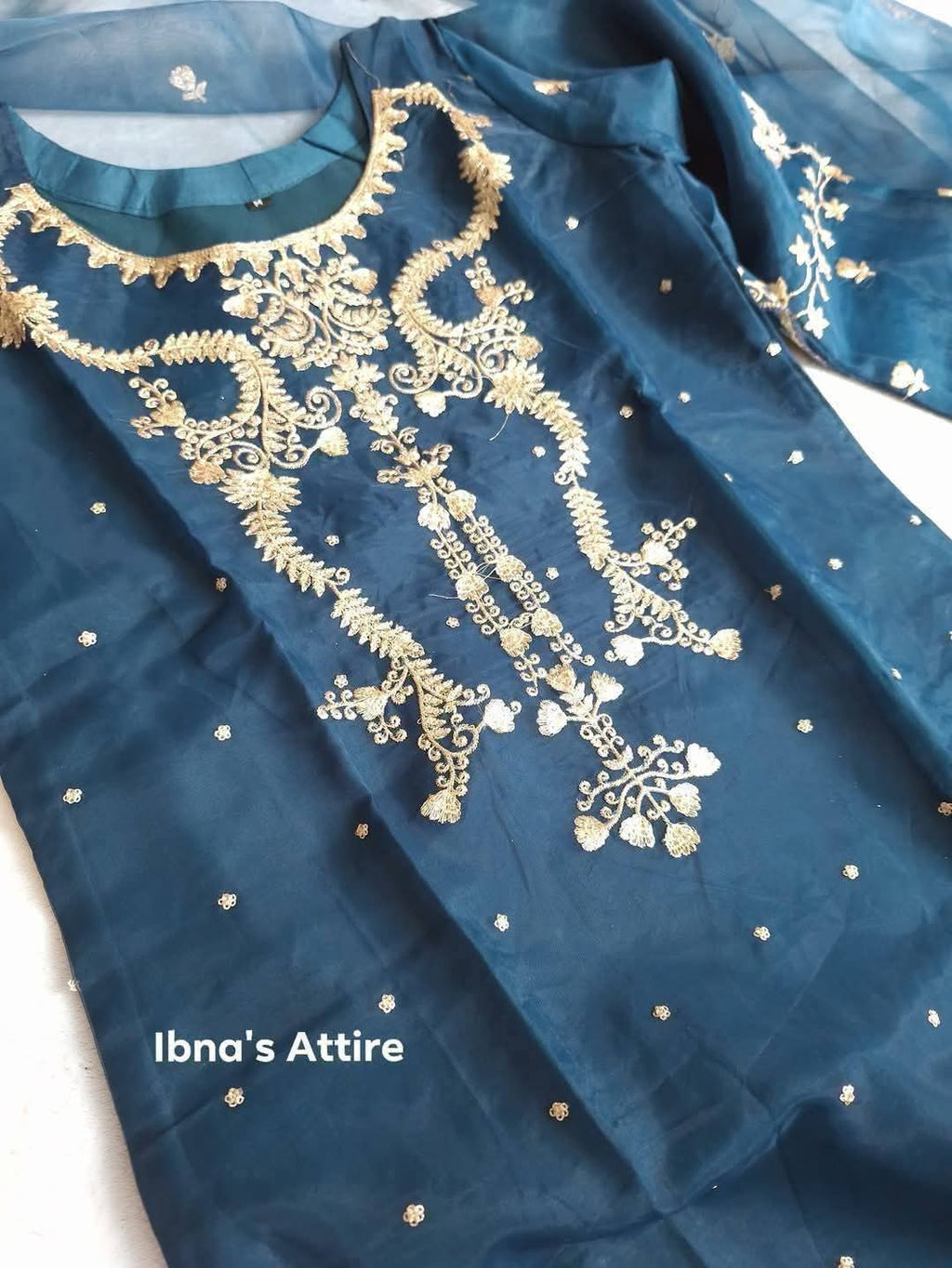 Organza Party Three piece suit - blue