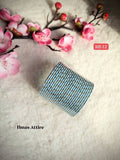 Kids Sky Blue Glitter Bangle Set | 24-Piece_ Festive Stack (Size 2.2)