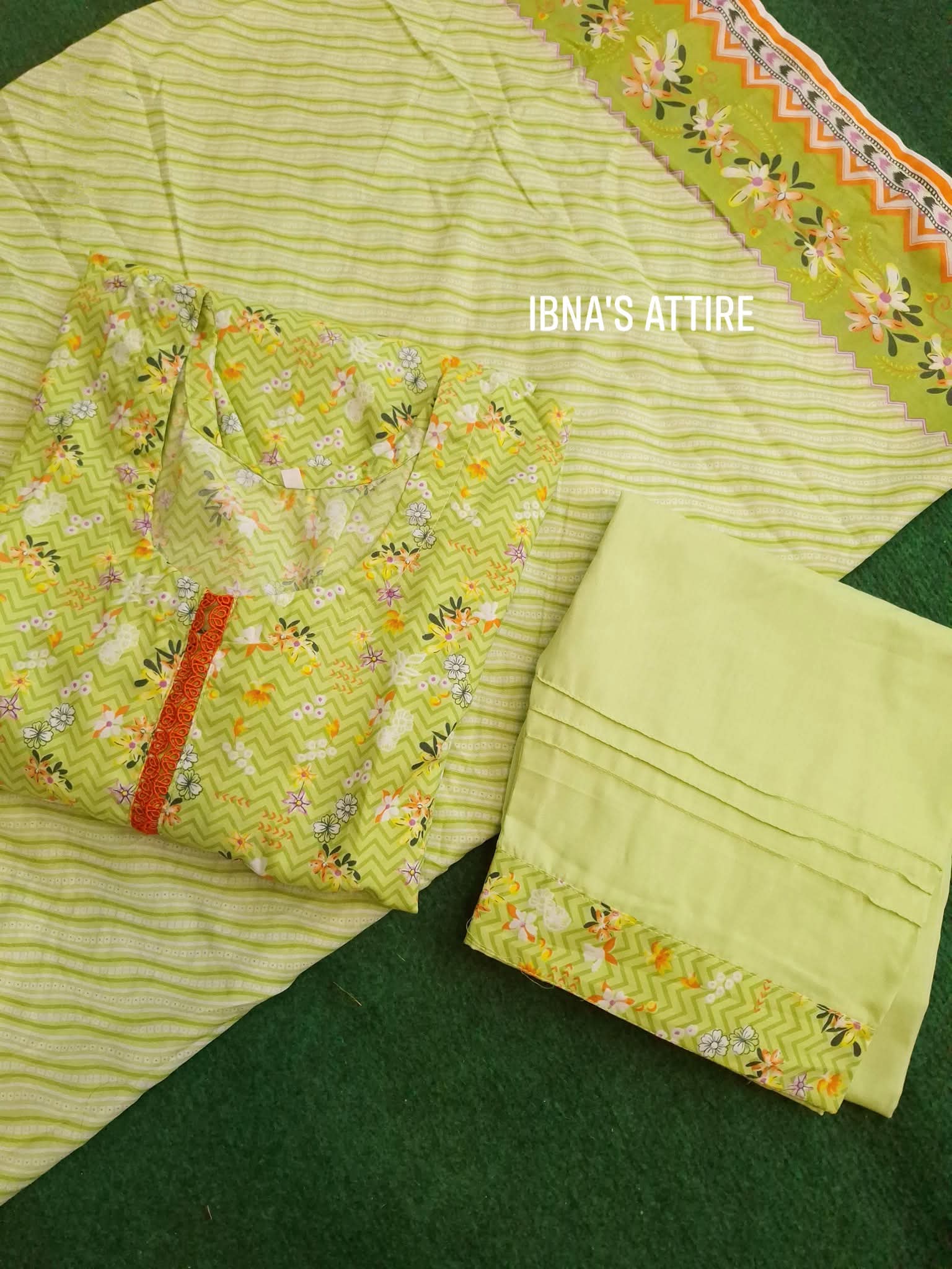 Summer friendly Pakistani Lawn Three piece
