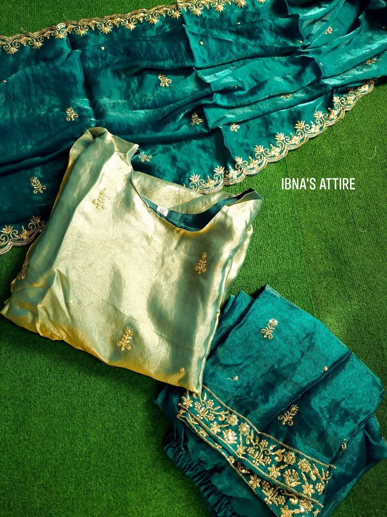 Party Three piece suit -Dual tone- Fandy silk