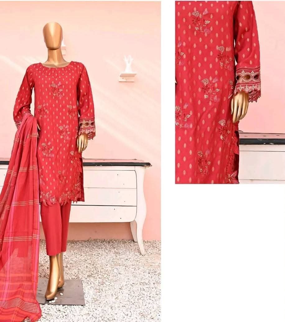 Jacquard Three piece suit - Bin Sayeed