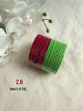 Velvet bangles- 24 piece