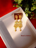 Gold-Plated Long Dangler Earrings | Traditional Ethnic Jhumki Drop Earrings for Women