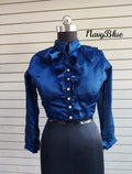 Readymade blouse- free size- 38,40,42 - Blue