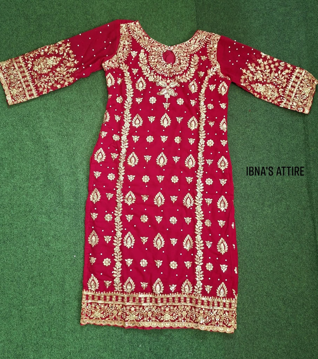 Party suit- Rani pink