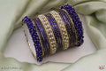 Polki bangles set- blue