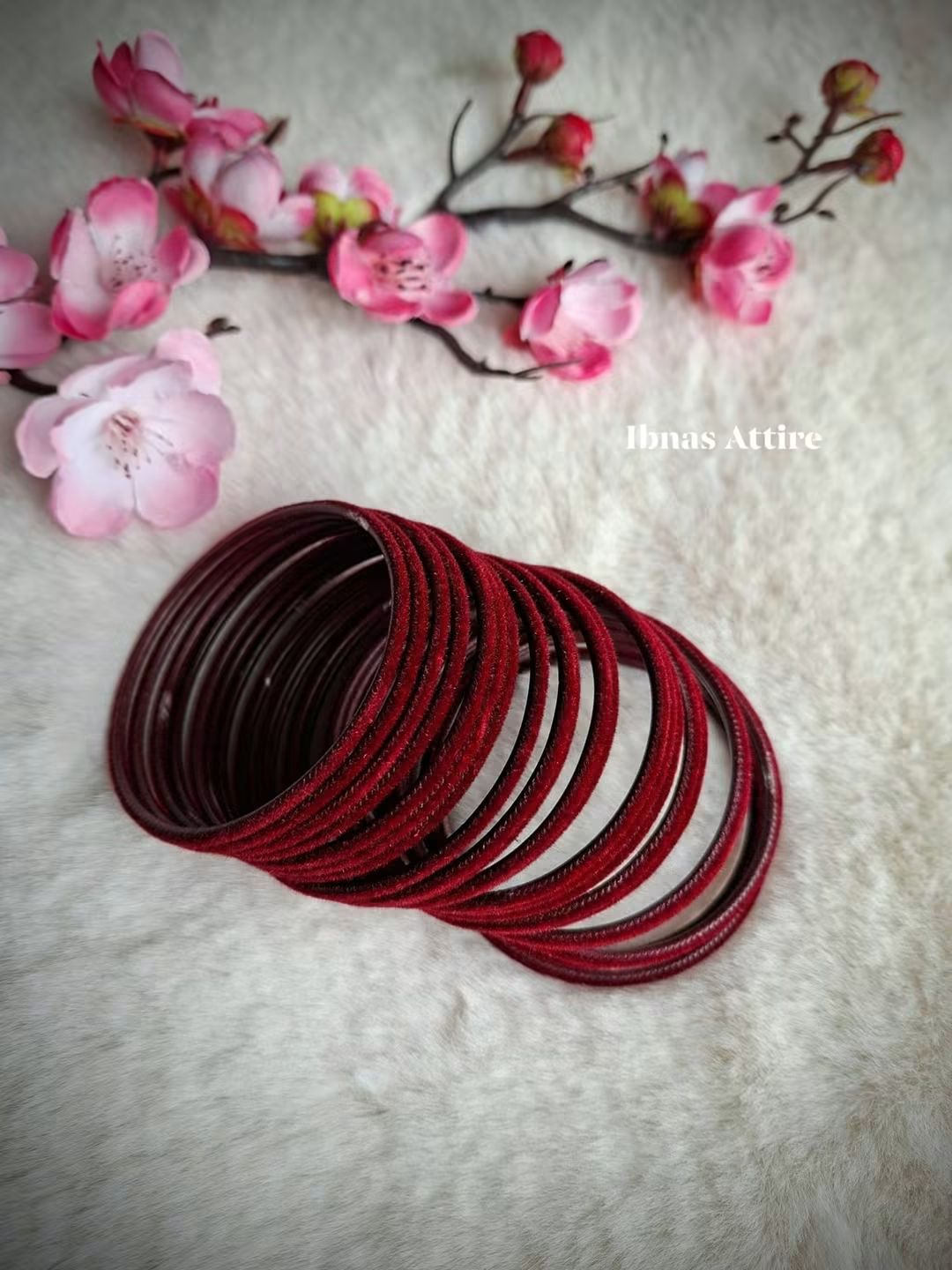 Traditional Velvet Metal Bangles | (24 colors) -24-Piece Set- (Size 2.4)