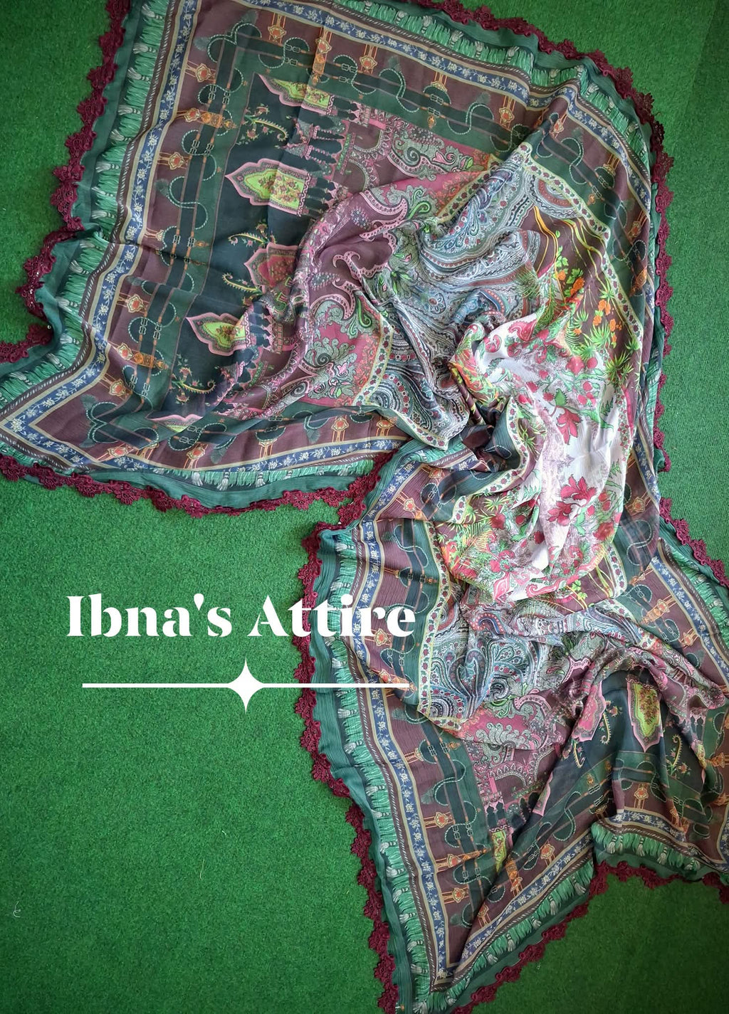 Pakistani Embroidered Lawn 3-Piece Suit - Summer Collection