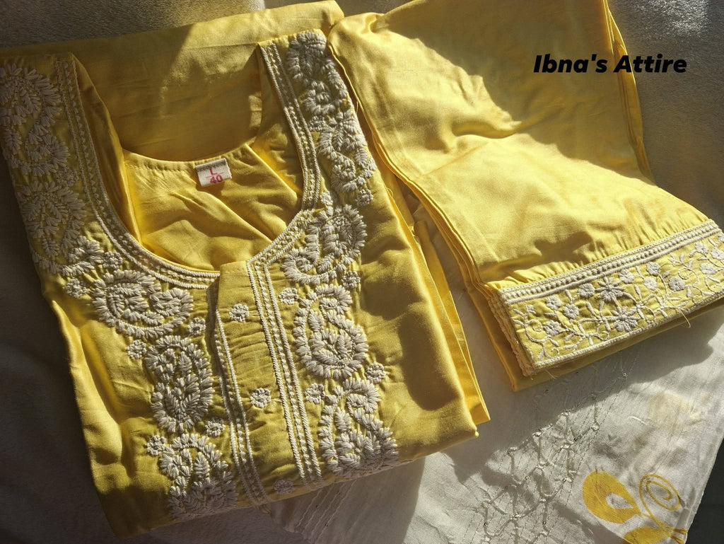 High-Quality 3-Piece Rayon Kurti with Pants and Dupatta | Heavy Lakhnavi Embroidery Work | Festive Ethnic Wear