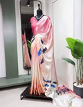 Japan satin silk saree