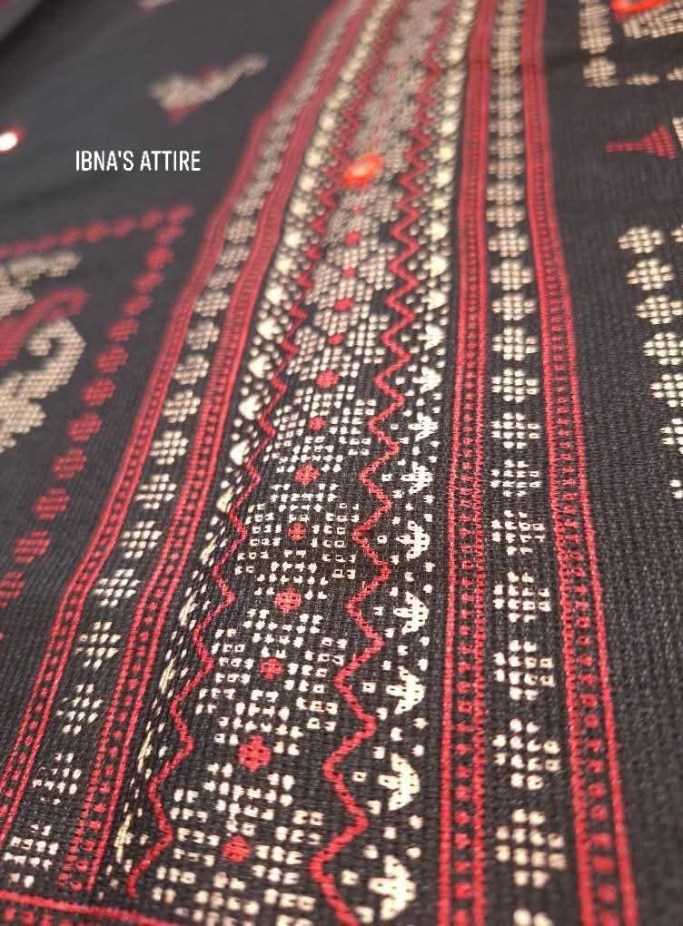 Kalamkari Leinen-Jute-Seidensari