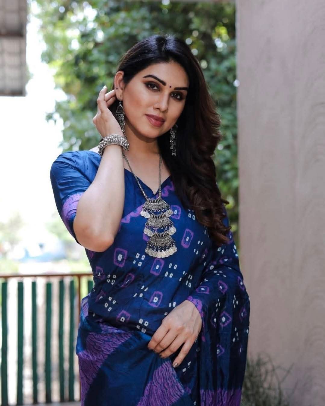 Bandhani sibory saree