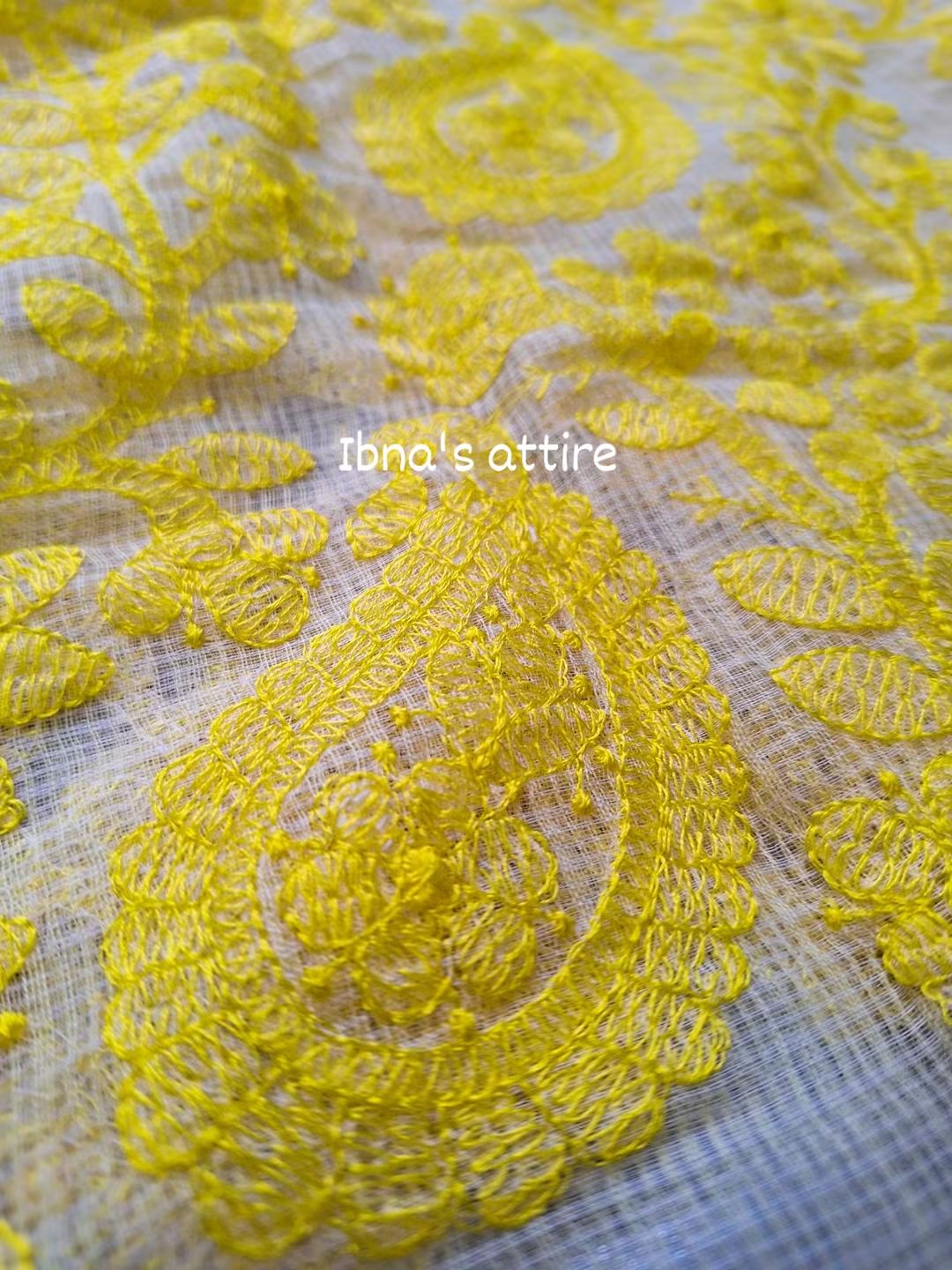 Pure Kota Saree with All-Over Lucknowi Chikankari Work & Cotton Block Printed Blouse Piece