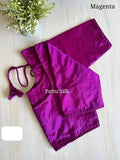 Readymade blouse- Rama green- Free size- (38,40,42)