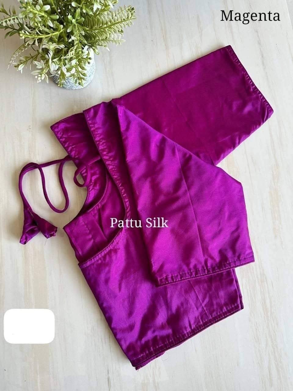 Readymade blouse- Rama green- Free size- (38,40,42)