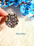 Gold plated AD adjustable rings.