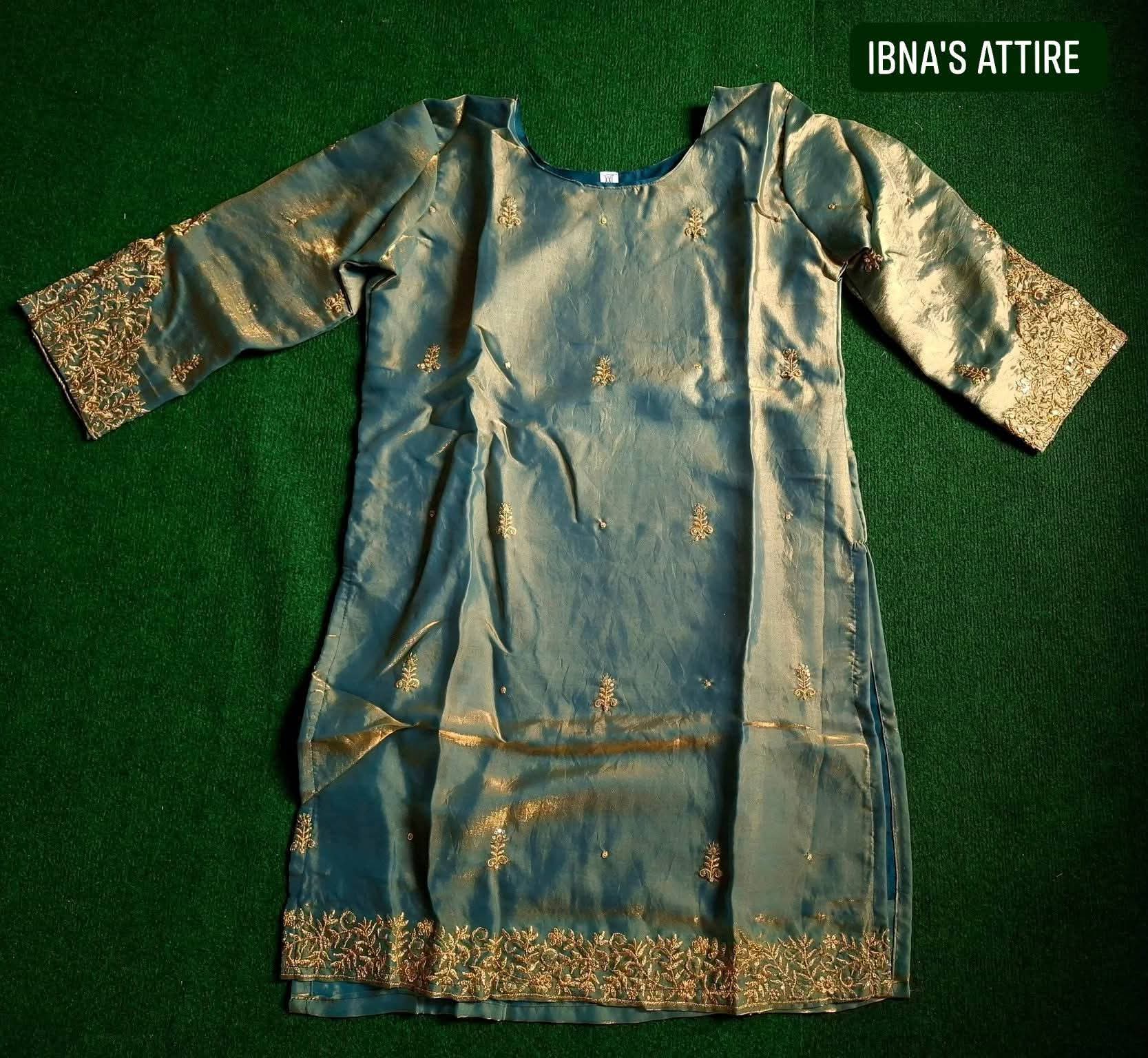 Party Three piece suit -Dual tone- Fandy silk