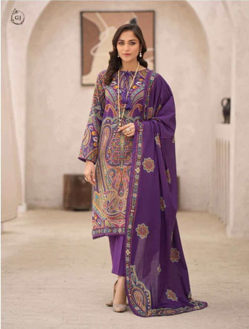 Pakistani Lawn Three piece