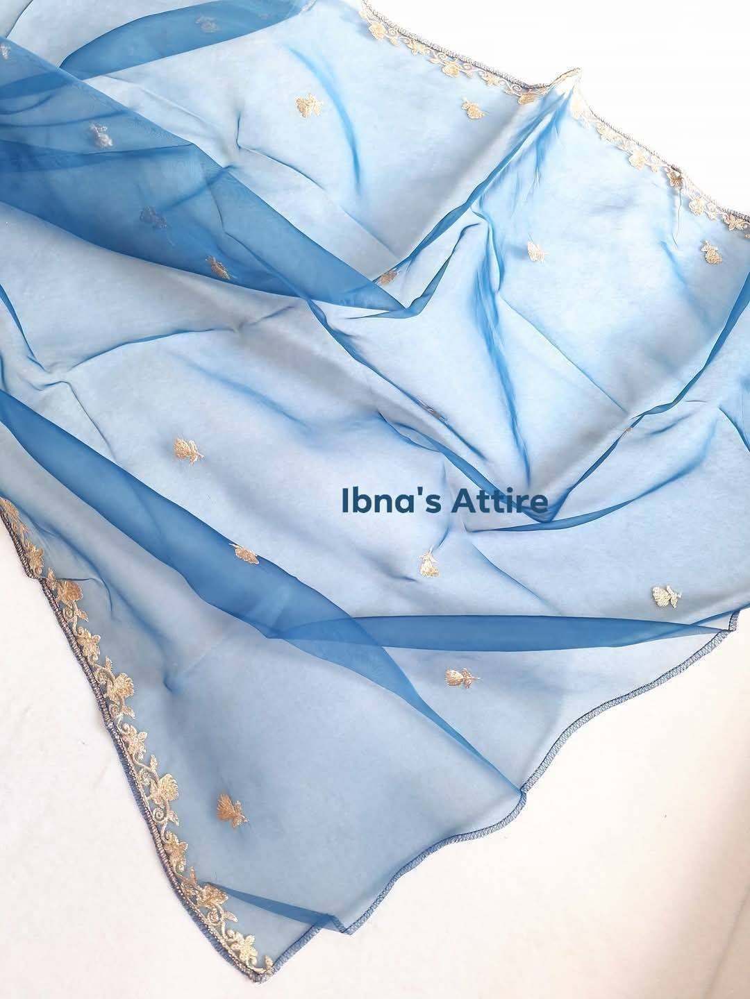 Organza Party Three piece suit - blue