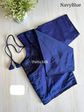 Readymade blouse- Rama green- Free size- (38,40,42)