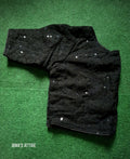 Soft Georgette Chikankari Blouse in Black color-(size-40) (Free Size Alteration From 36 to 44 Size)