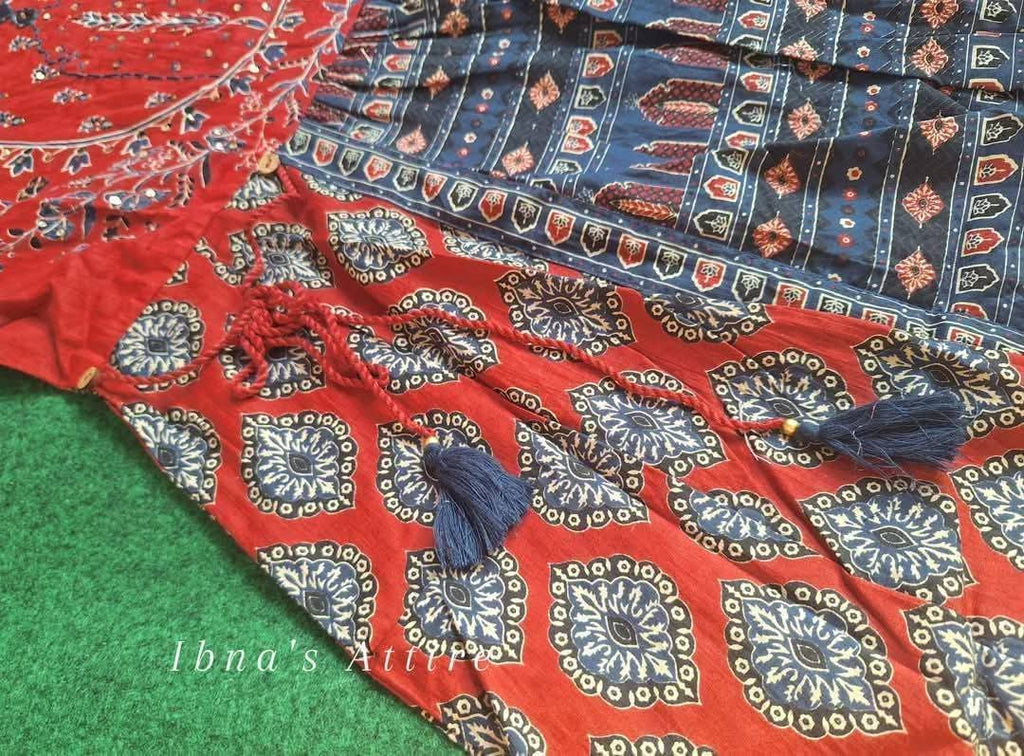 Jaipuri Pure Cotton Anarkali Suit Set | Hand & Adda Work with Dupatta | Designer Festive Ethnic Wear