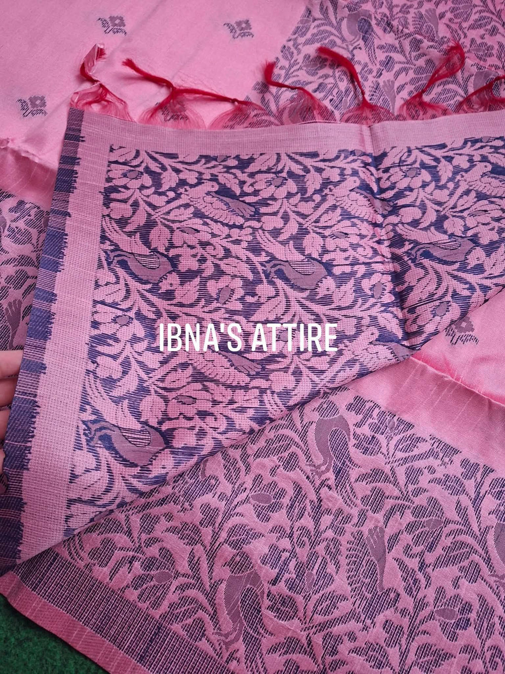Madhubani Ghicha Raw Silk Saree with Full Body Weaving | Heavy Woven Border, Pallu & Blouse Piece