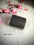 Kids Black Glitter Bangle Set | 24-Piece_ Festive Stack (Size 2.2)