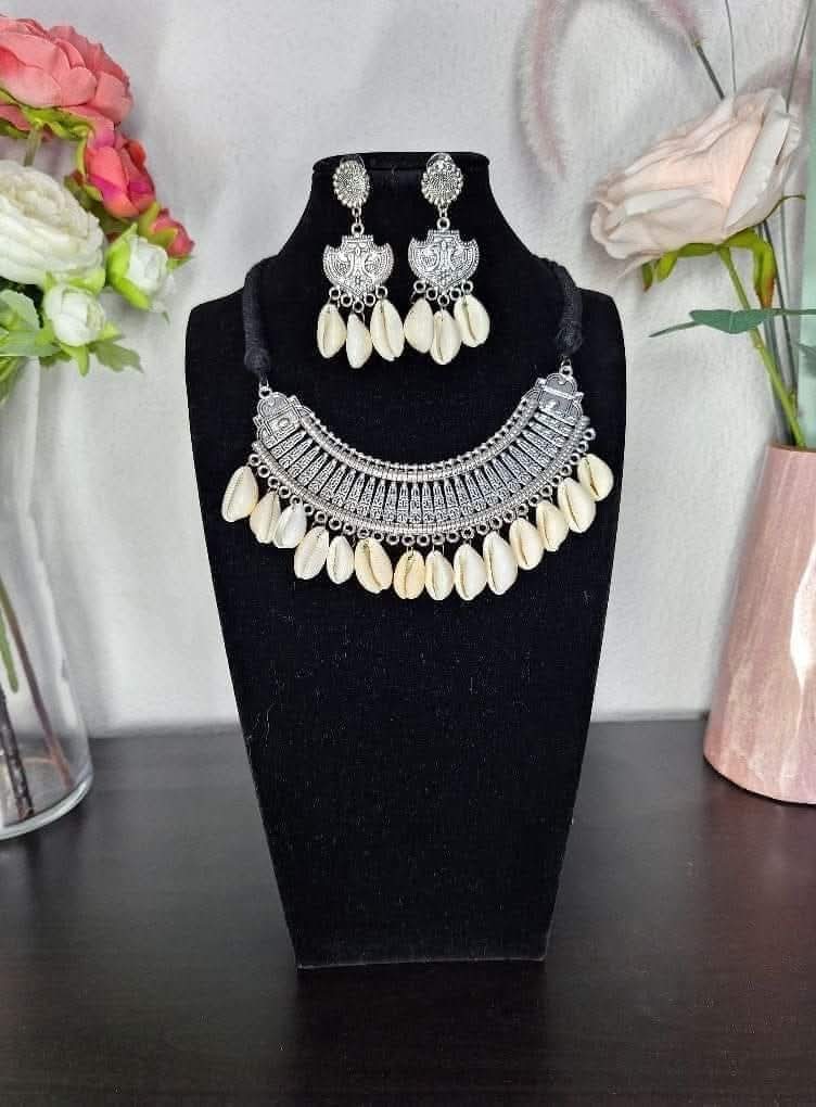 German silver necklace set
