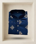Men- traditional wear- panjabi / kurta- navy blue