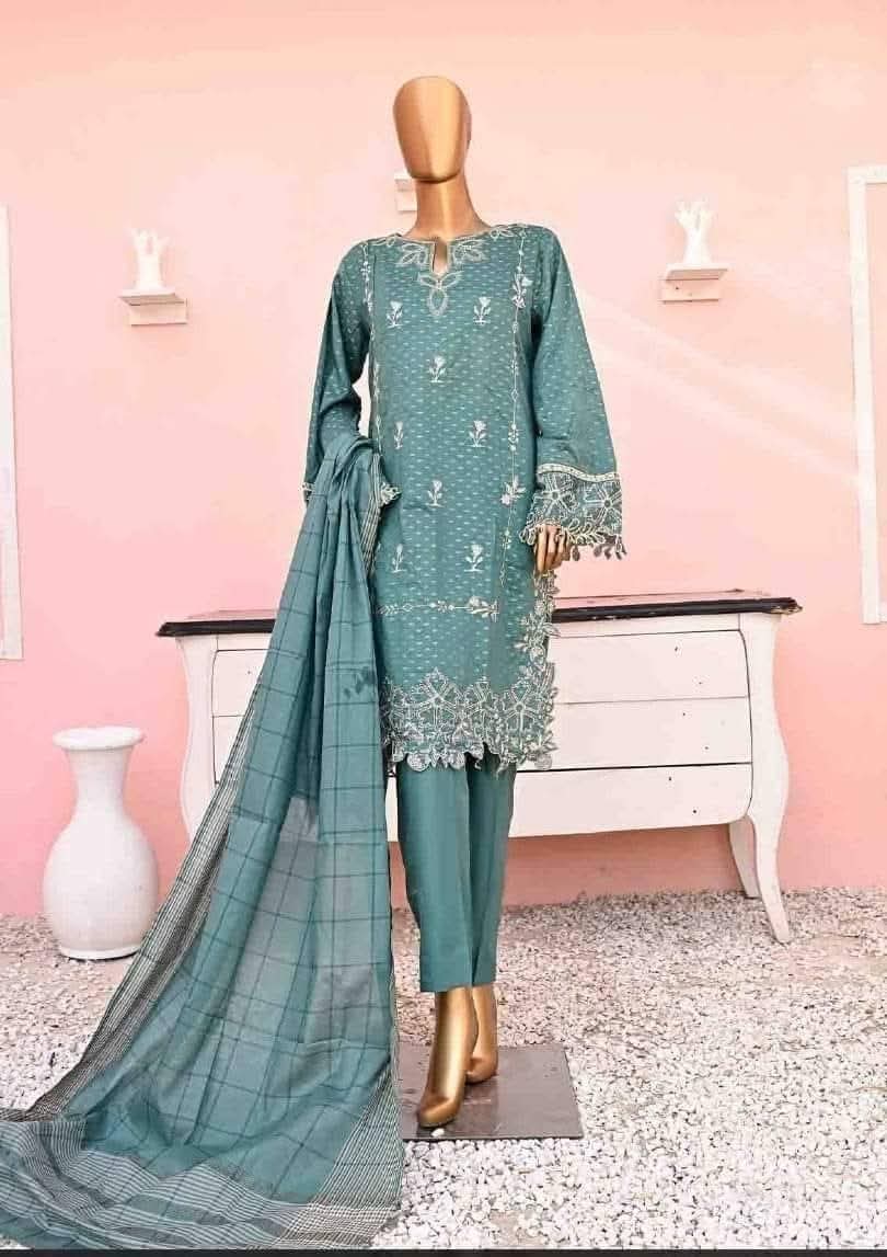 Jacquard Three piece set- Bin Sayeed