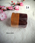 Traditional Velvet Metal Bangles | (24 colors) -24-Piece Set- (Size 2.4)